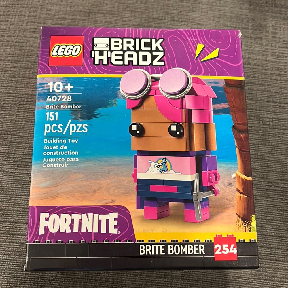 Lego Brick Headz Fortnite Brite Bomber New Unopened